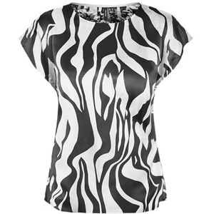 VERO MODA VMMERLE SL LACE TOP WVN GA, Zwart/Aop: sui, XL