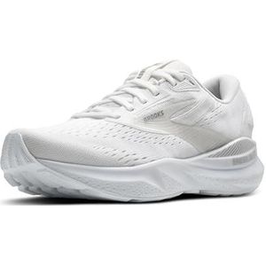 Brooks Adrenaline GTS 24 Ondersteunende hardloopschoen voor dames, Wit/Oester/Legering, 42 EU