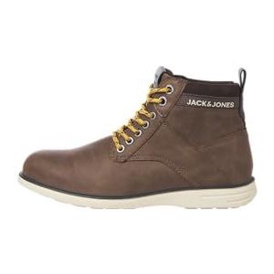 JACK & JONES Jfwdenver Combo Boot PU veterlaarzen voor heren, Cappuccino detail-logo, 44 EU