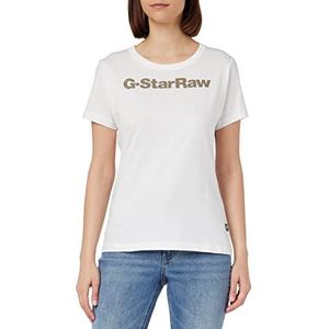 G-STAR RAW Gs Graphic Slim Top Tops voor dames, wit (White D23942-336-110), M