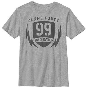 Star Wars Boy's Boy's Short Sleeve Classic Fit T-shirt, Heather Grey, XS