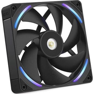 NZXT F140X Prestatiefan - 140mm PWM RGB PC - Max luchtstroom & statische druk - Laag geluidsniveau - LCP frame & bladen - Magnetisch vloeistofdynamisch lager - 30mm dik - Zwart