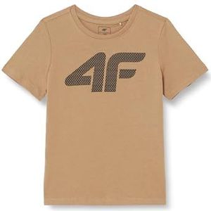 4F T-shirt M0794 beige, kinderen 122, Beige, 7 jaar