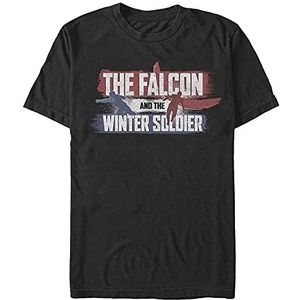 Marvel The Falcon and the Winter Soldier - Spray Paint Unisex Crew neck T-Shirt Black 2XL