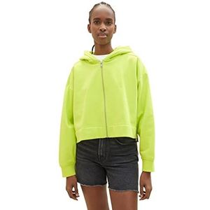 TOM TAILOR Denim Dames Sweatjack 1035351, 24702 - Neon Lime, S