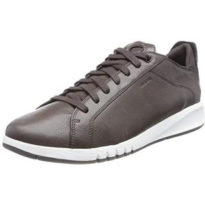 Geox Heren U Aerantis Sneaker, Bruin (Dk Brown), 45 EU