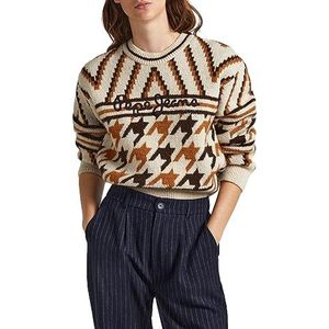 Pepe Jeans Dames Deanna Pullover Sweater, Bruin (Zand), XL