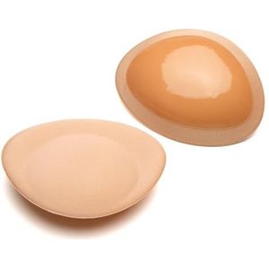 Women Extremely Lightweight Sponge Self-Adhesive Breast Enhancer Pad Insert Waterproof Chest Padding Bust Push up Sticky Bra Pads, Shell-shape
