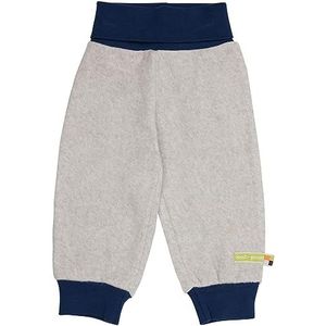 loud + proud Uniseks babybroek, fleece, GOTS-gecertificeerd, vrijetijdsbroek, zilver, 80 cm