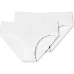 Uncover by Schiesser Invisible Slip Ondergoed voor dames, verpakking van 2 stuks, wit, XL