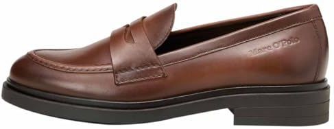 Marc O'Polo - Instappers - Bruin - Glad Leer