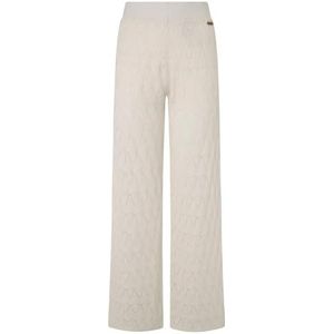 Pepe Jeans Dames Goldie Pants Broek, Wit (Mousse White), S, Wit (Mousse Wit), S