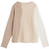 Tom Tailor - 1047691 - Trui - Regular Fit - Korte Opstaande Kraag - Colour Block Patroon