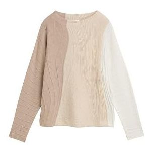 Tom Tailor - 38590 - Damestrui - Taupe - Organic Knit Structuur