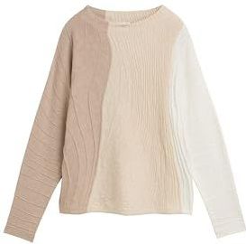 Tom Tailor - 1047691 - Trui - Regular Fit - Korte Opstaande Kraag - Colour Block Patroon