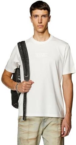 Diesel - T-Must-Slits-N - T-shirt - Wit - Regular Fit - 100% Katoen