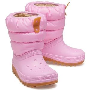 Crocs Klassieke Neo Puff Boot K Fashion, Roze Tweed/Gum, 11 UK Kind, Roze Tweed Gom, 11 UK Child