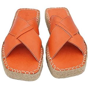 Bonateks Damessandalen FRRBTRLKY100145 sleehak, oranje, 40 EU, Oranje, 40 EU