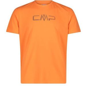 CMP - T-shirt - Flame-Antraciet - Katoen - Ronde Hals - CMP Logo