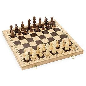Jeujura J8132 schaakspel in houten kist, merhkleurig