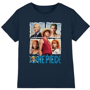 mandarin creative ltd Een Stuk Strohoed Groep Kinderen T-shirt, Marine, 7-8 Jaar, marineblauw, 7-8 jaar