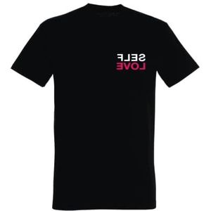 Officieel product Alvin - T-Shirt Black - Self Love Panda Skull Pink Neon, M, Oversize