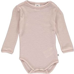 Müsli by Green Cotton Baby Girls Woolly Body Base Layer, Spa Rose, 62, Spa Rose, 62 cm