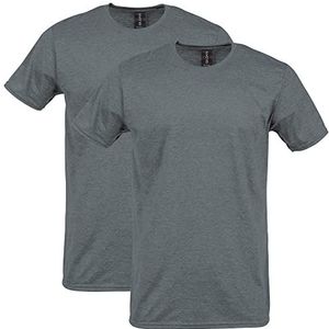 Gildan Heren Shirt (Pack van 2), Graphite Heather (2-pack), XL