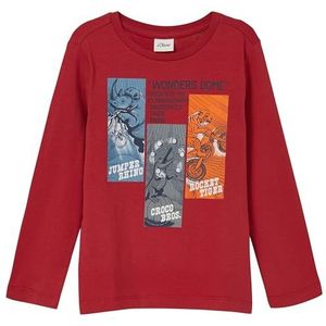 T-shirt - Katoen - Lange Mouwen - Normale Pasvorm - Speelse Print