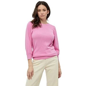 Peppercorn Tana gebreide trui met ronde hals en 3/4 mouwen | roze truien voor dames UK | lente dames truien | maat XL