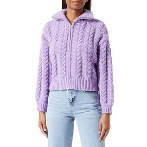sookie Dames coltrui polyester zwart maat XS/S sweater, lavendel, M