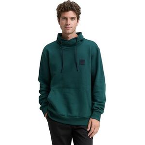 TOM TAILOR - Sweatshirt - Spar - Losse Pasvorm - Lange Mouw - Opstaande Kraag