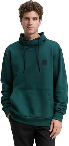 TOM TAILOR - Sweatshirt - Spar - Losse Pasvorm - Lange Mouw - Opstaande Kraag