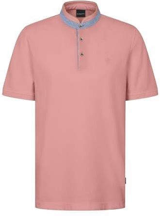 Bugatti - Poloshirt - Koraal - Met Opstaande Kraag