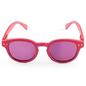 Contacta, Sun Junior, kinderzonnebril, gepolariseerde glazen, kleurrijk en grappig, flex-staafjes, rode lens, verpakking met brillenkoker, 18 g