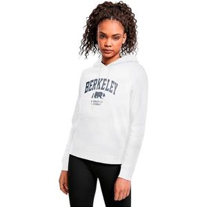 Merchcode Dames Hoodies Dames Berkeley University - Bear Basic Hoody, Regular Fit, M, wit, M