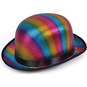 Bristol Novelty BH714 Bowler Regenboog Gekleurde hoed, Mannen, Vrouwen, Multicolour