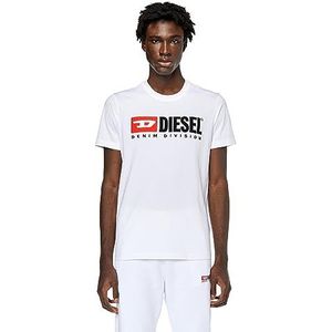 Diesel Heren T-diegor-div Maglietta T-shirts, Hoogwit (A03766-0grai-100), XXL