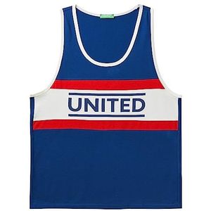 United Colors of Benetton Tanktop 3HCKUH001, blauw 8G6, XS heren, blauw 8 g6, XS