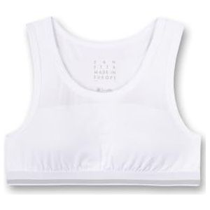 Sanetta Meisjesbustier Wit | Comfortabele en aangename bustier voor meisjes van een katoenmix. Ondergoed voor meisjes, wit, 140
