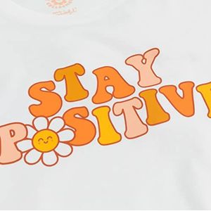 T-shirt met korte mouwen S maat - Stay positief