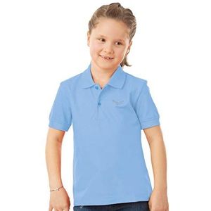 Trigema Poloshirt voor meisjes, blauw (Horizont 042), 140 cm