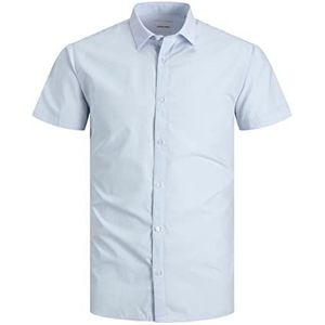 JACK & JONES Heren Jjjoe SS effen shirt, Cashmere Blue, S