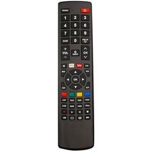 Wintem Universele afstandsbediening voor TV en Smart TV multimerken - Ideaal voor tv's zoals LG, Philips, Panasonic en Samsung - Intuïtief en eenvoudig te bedienen met Netflix en YouTube-sneltoetsen