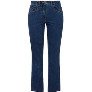 Ulla Popken - Mony - Jeans - Blauw Denim - Slimfit - Mid Waist