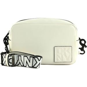 DKNY Kenza Camera Bag voor dames, Optic White/Black, Optic White/Black
