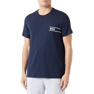 BOSS Men's TShirtRN 24 Underwear T-Shirt, Dark Blue, L, Dark Blue, L