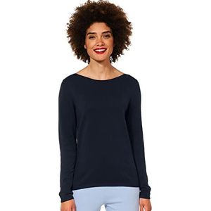 Street One Gebreide trui voor dames, U-boat, blauw (deep blue), 38