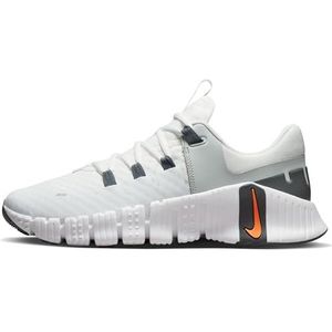 Nike Free Metcon 5 Herensneakers, Summit White/Bright Mandarijn, 41 EU, Summit White Bright Mandarijn, 41 EU