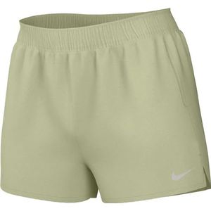 Nike Heren Upper Thigh Length Short M Nk Df Challenger 5Bf Short, Olive Aura/Olive Aura/Reflective Silv, DV9363-371, M